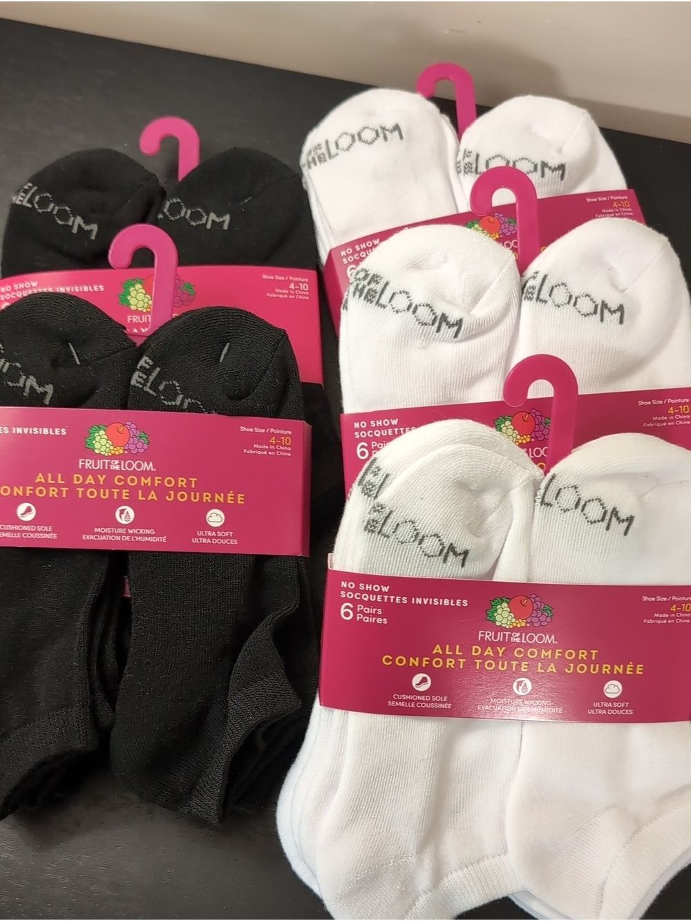 Fruit Of The Loom Women's No Show Sox 30 Pairs Size 4-10 NEW